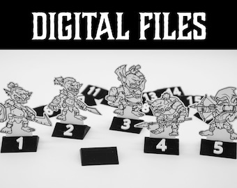 Miniature Figure Triangle Bases for Paper Standees - DIGITAL DOWNLOAD - 3D Print Files - STL