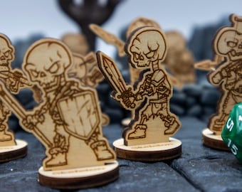 Skeleton Standee (Set of 10) | Table Top Game Pieces