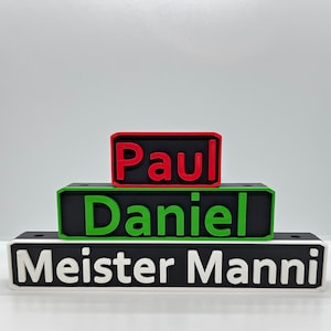 Dart Wandhalterung Personalisierbar mit eigenem Namen für Steel und Softdarts Bild 5