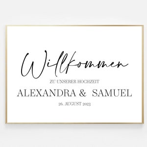 Willkommensposter Hochzeit, Hochzeitsdeko, Hochzeit Willkommensposter, Herzlich Willkommen Poster