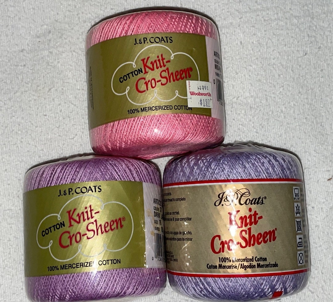 J&P Coats Knitcrosheen Thread 150 Yards Size 10 Etsy