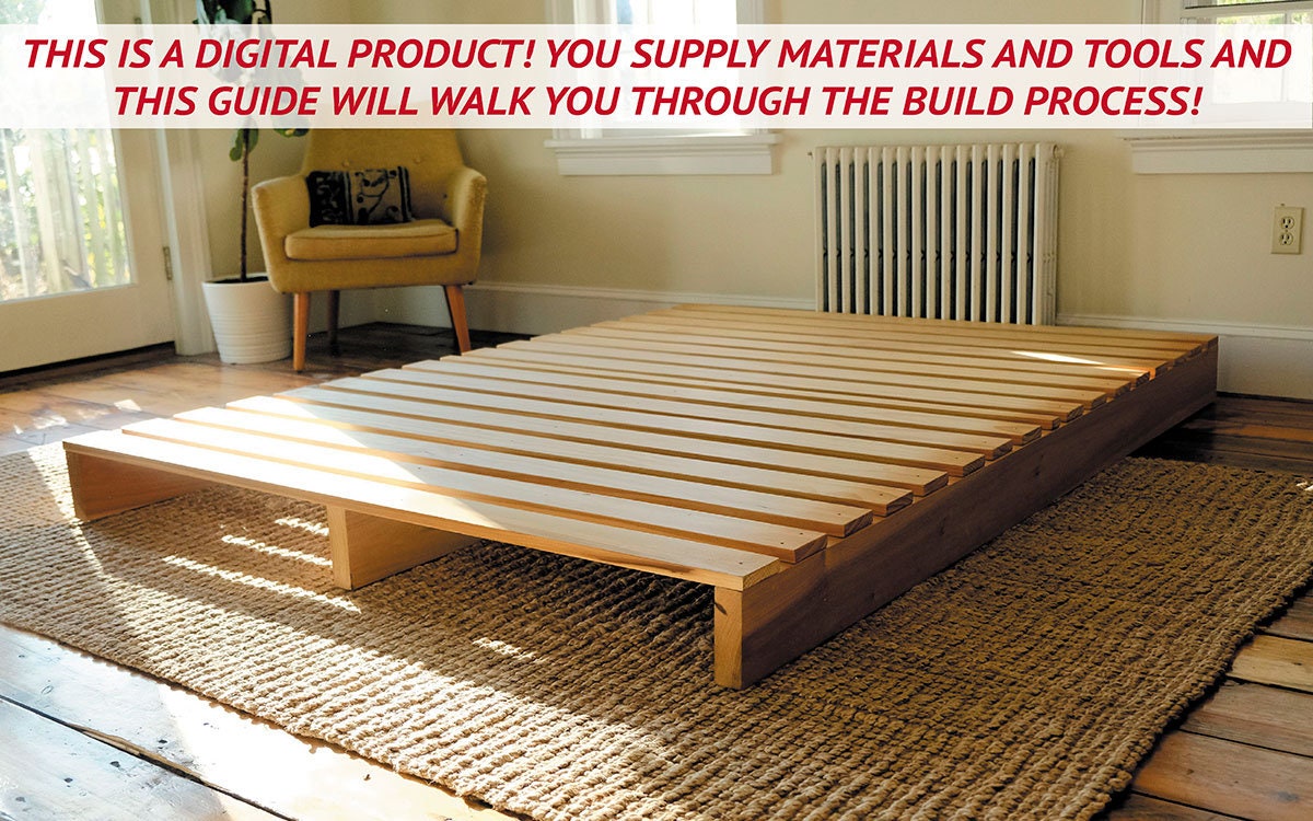Diy wood platform online bed