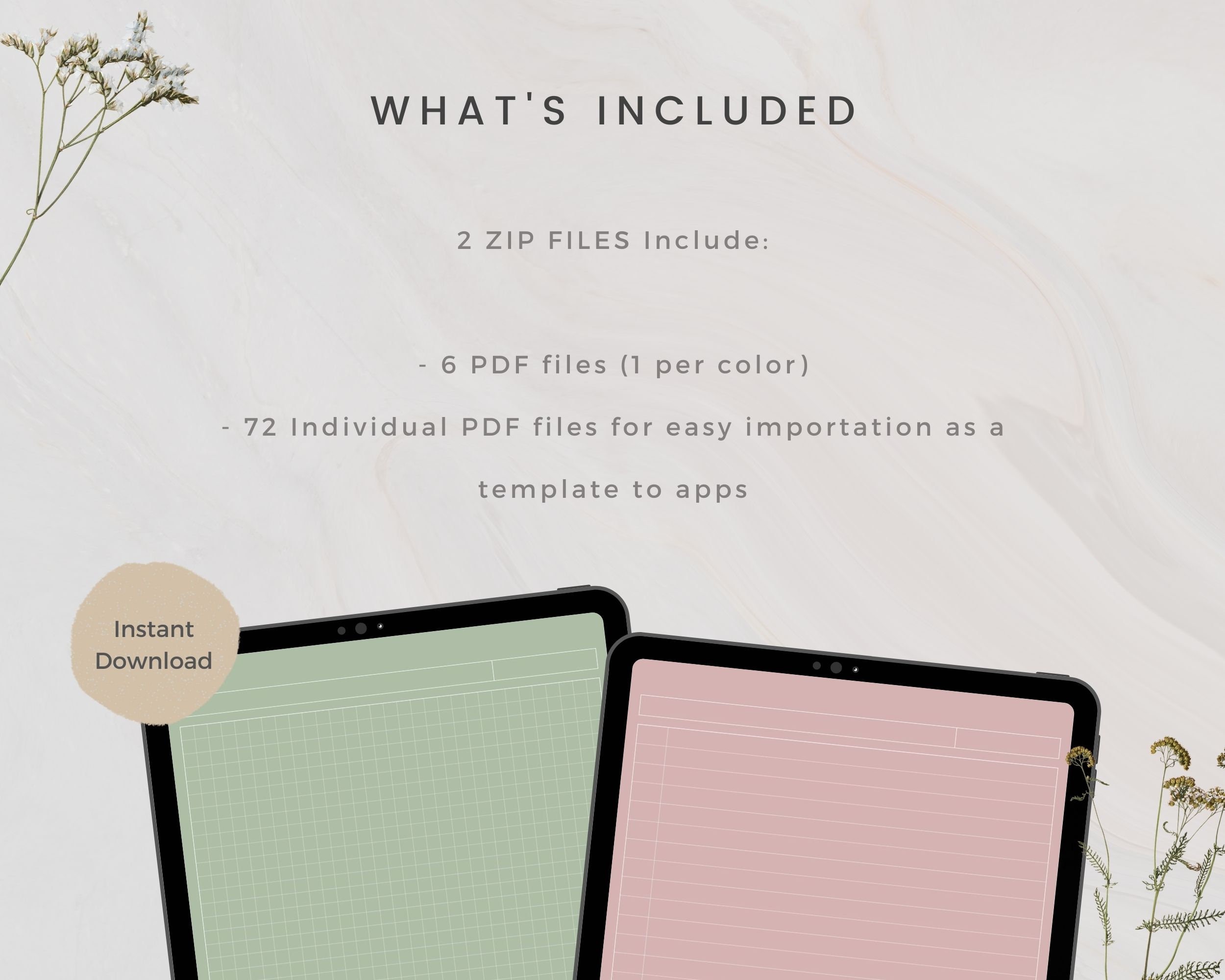 Digital Note Taking Template, Digital Notepad, Note Taking Template ...