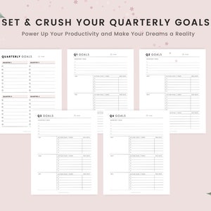 Goal Planner Bundle Printable, 2023 Goals Tracker, SMART Goal Setting ...