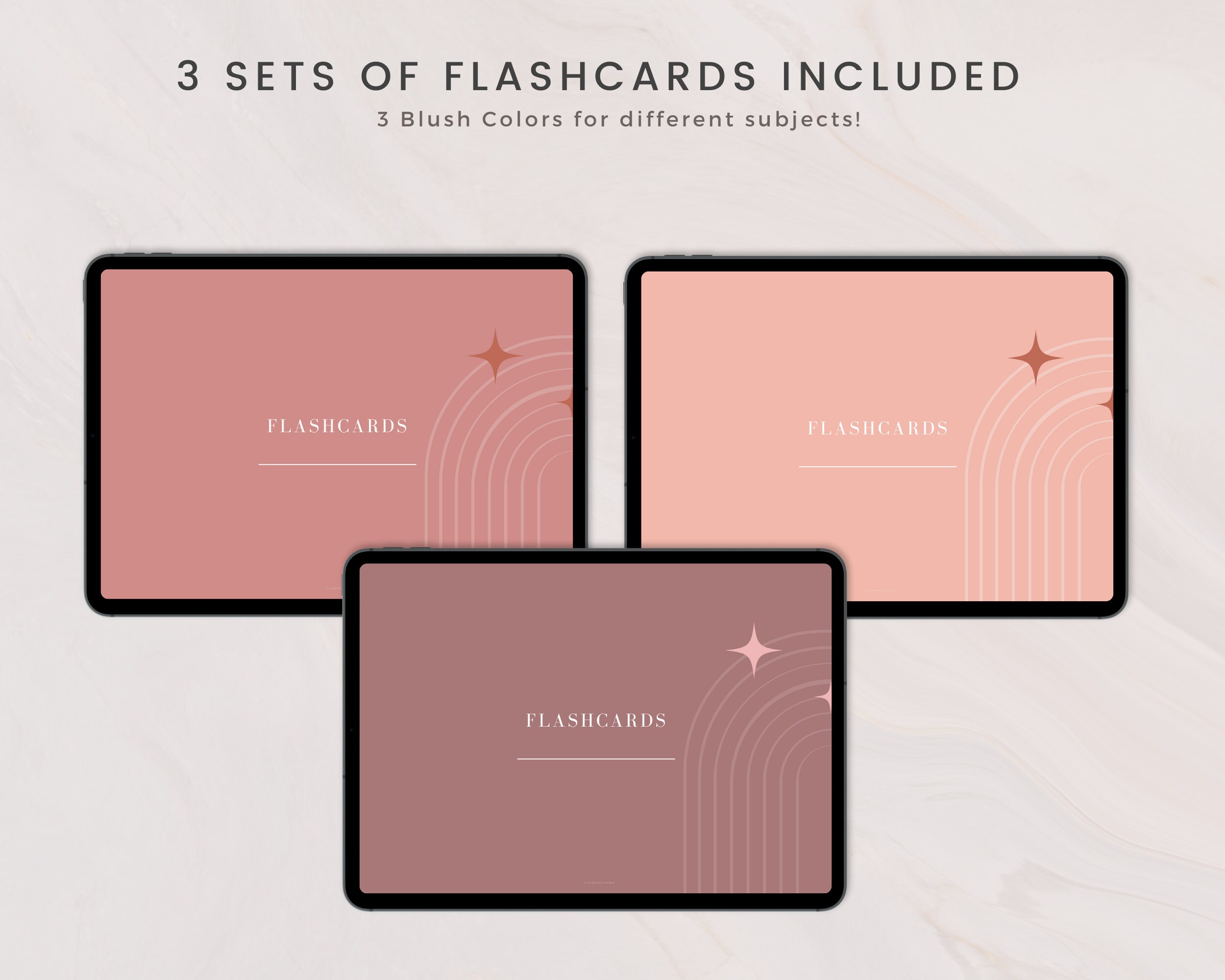 48 Digital Flashcards Study Cards for Goodnotes Notability Etsy