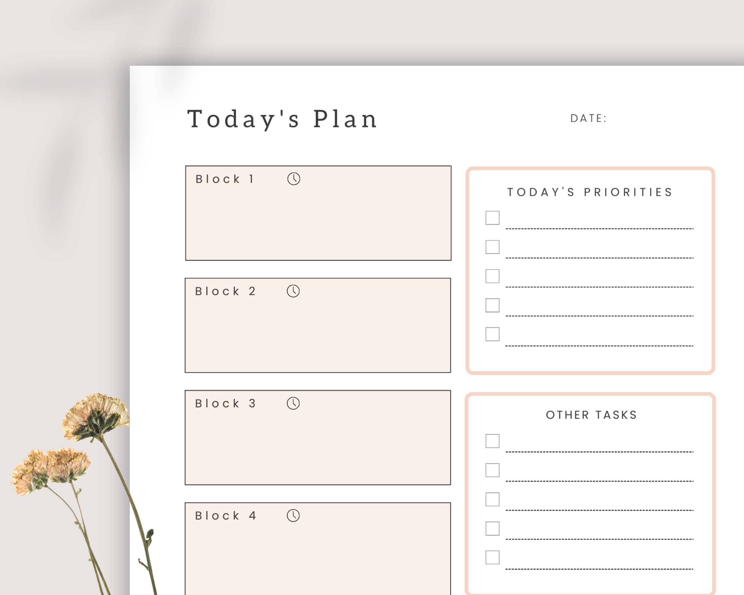 Time Blocking Planner Work From Home Planner Productivity - Etsy