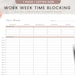 Hourly Weekly Planner Printable, Time Blocking, Time Blocking Digital Planner, Hourly Weekly ...