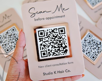 Mini QR Code Display Sign