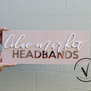 Custom Business Logo Sign, 3D Door Wall Sign, Custom Logo Acrylic Business Signage, Office Storefront, Wall Hanging Business Office