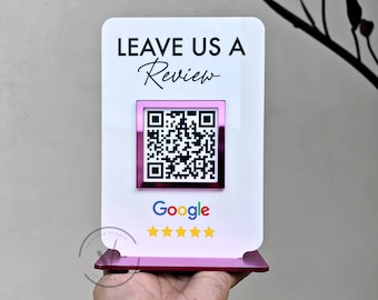 Mini QR Code Sign | Qr Code Sign | Business Social Media Sign | Payment Sign | Instagram Facebook Zelle Venmo Cashapp QR Code Sign