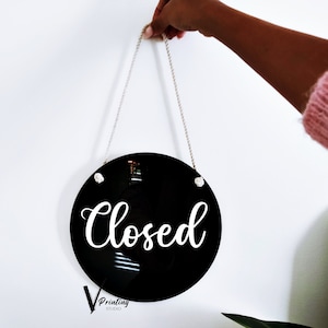 3D Open Closed Sign Double Sided Raised Letter Business Signage Door Welcome Shop Sign