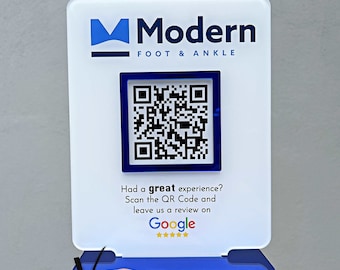 Business Review QR Code Sign: Salon & Hairdresser Signage