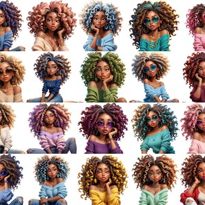 a group of women with different colored hair