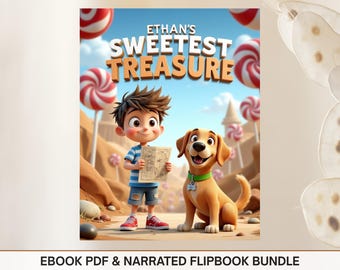 Kids eBook, Children Book, Kids Story Book, Children's Books, Bedtime Book, Digital Download, Narrated Story Adventure Sharing Friends