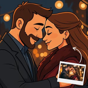 Custom Cartoon Style Portrait From Photo | Personalized Cartoon Couple Portrait | Family Pet Gift | Cartoon Character Portrait | Digital Art