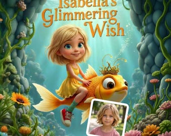 Isabella’s Glimmering Wish Personalized Kids Book Custom Name Bedtime Story Magical Wish Adventure Book for Children Gift Books