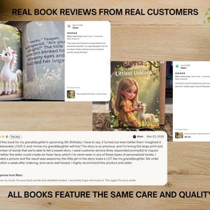 a collection of book reviews from real customers, highlighting the same care and quality in the books.