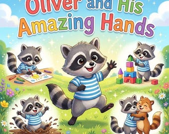 Oliver and His Amazing Hands, Custom Name Book For Boys Bedtime Confidence Building Story About Growth and Independence Storybooks Kids Gift