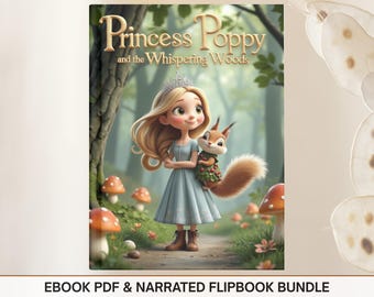 Libro electrónico para niños, libro infantil, libro de cuentos para niños, libros infantiles, libro para dormir, descarga digital, cuento narrado sobre la curiosidad, el coraje y la naturaleza.