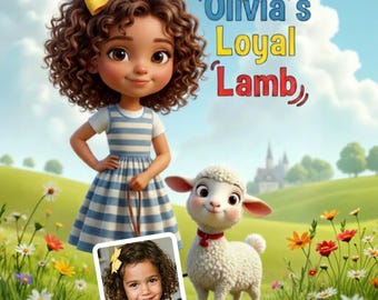 Olivia’s Loyal Lamb Personalized Kids Book Custom Name Bedtime Story About Friendship and Loyalty Gift Books for Children