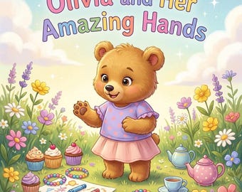 Olivia and Her Amazing Hands Custom Name Book For Girls Bedtime Confidence Building Story About Growth and Independence Storybooks Kids Gift