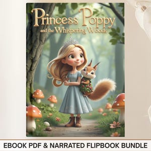 Kids eBook, Children Book, Kids Story Book, Children&#39;s Books, Bedtime Book, Digital Download, Narrated Story About Curiosity Courage Nature
