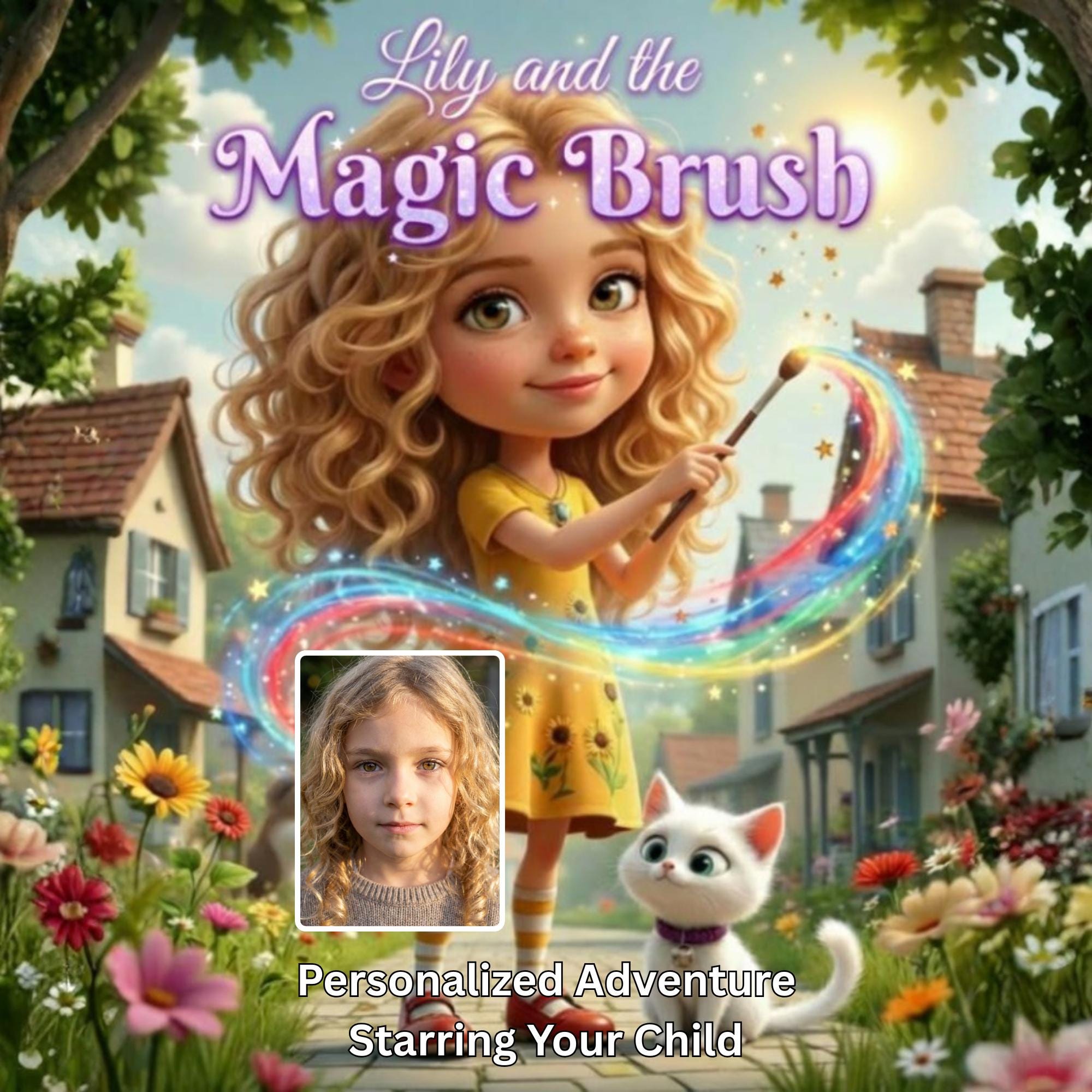 Lily and the Magic Brush Personalized Kids Book Custom Name Bedtime Story Creative Magic Adventure Gift Books for Children