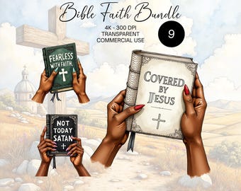 Bible Clipart Bundle, Black Girl Christian PNG, Women Bible Study PNG, Black Girl Clipart, prayer journal, Black Queen Png, Afro Girl Png