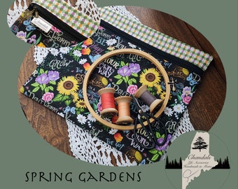 Spring Gardens 13x11 project bag