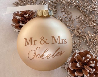 Glass Christmas ball personalized 8 cm | Christmas decorations | Personalized Christmas gift | Personalized Christmas bauble