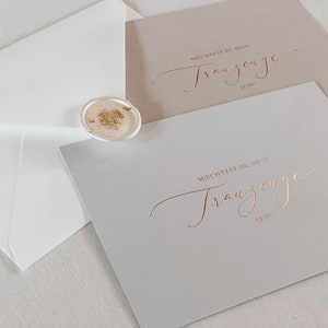 Trauzeuge Karte | Trauzeugen fragen Karten | Trauzeuge Karte Gold | Trauzeuge Karte fragen edel