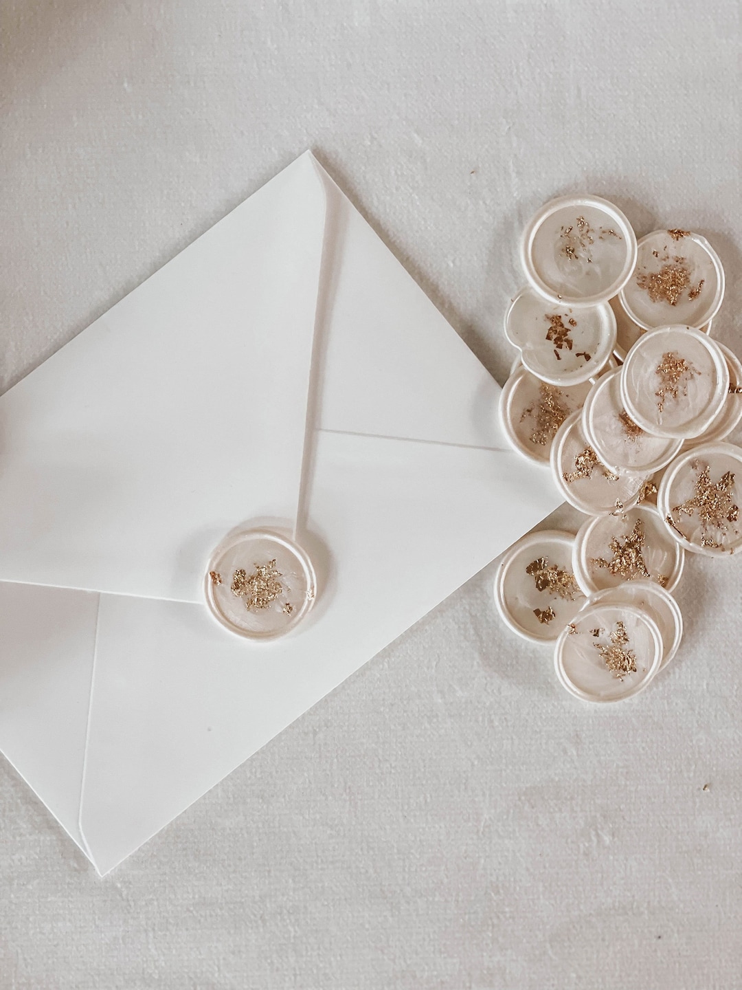 Wax Seal Gold Leaf Wax Seal Wedding Invitation Cards Wax Etsy