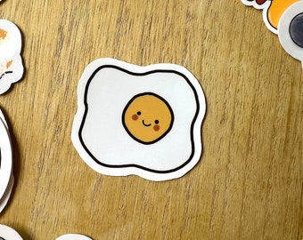 Sunny Egg Sticker, Water Bottle Stickers, Laptop Sticker, Kindle Sticker, Phone Case Sticker, Waterproof Sticker, Vinyl Sticker