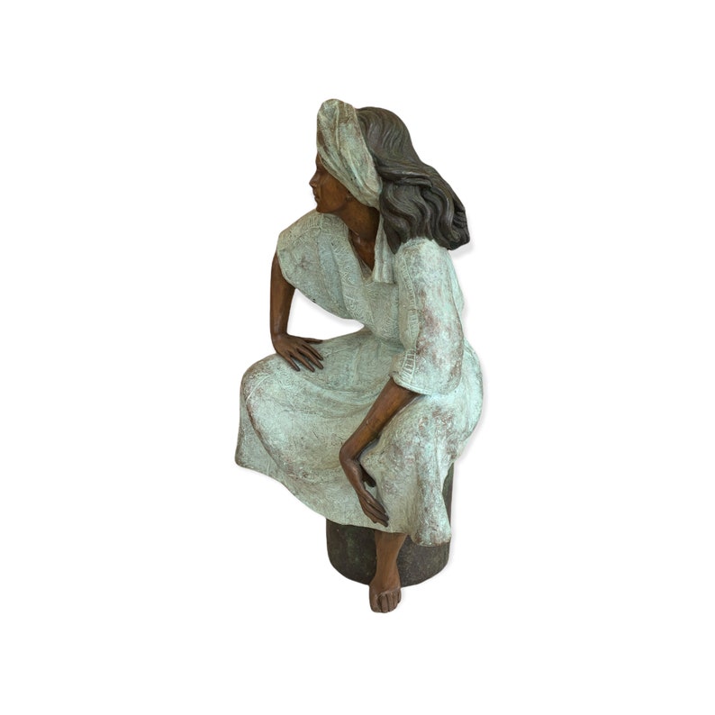 1988 Victor Gutierrez LUZMAN Bronze Sculpture 30 1/2 H-Limited Edition image 4