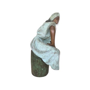 1988 Victor Gutierrez LUZMAN Bronze Sculpture 30 1/2 H-Limited Edition image 2