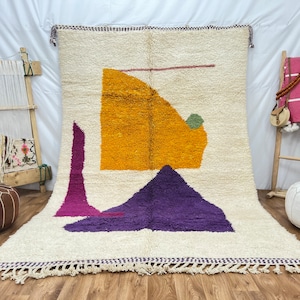 Custom Boujad Rug: Authentic Handmade Moroccan Wool Carpet