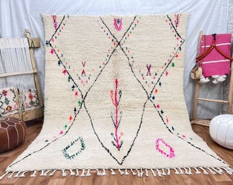 Beni ourain rug- Authentic Moroccan Rug- Custom Beni Ourain rug- Beni Rug- Large Moroccan Rug- Rug- Custom rug