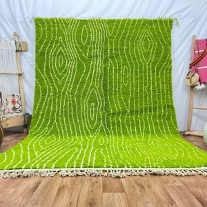 Custom Boujad Rug: Authentic Handwoven Moroccan Wool Carpet