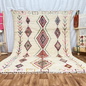 Custom Boujad Wool Rug: Authentic Moroccan Berber Carpet