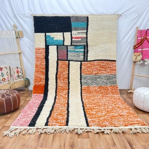 Authentic Beni ourain rug - Moroccan rug - Custom rug - handmade rug - Authentic Moroccan rug - Custom moroccan rug - morocco rug