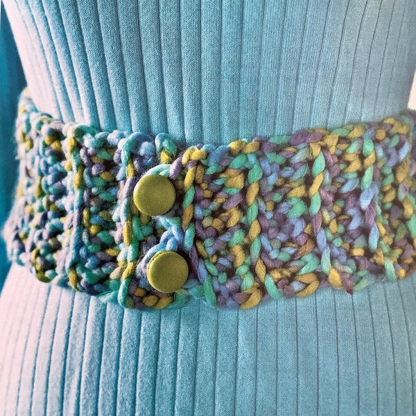 Vintage Crochet Pattern - Cinch Belt - PDF Instant Download