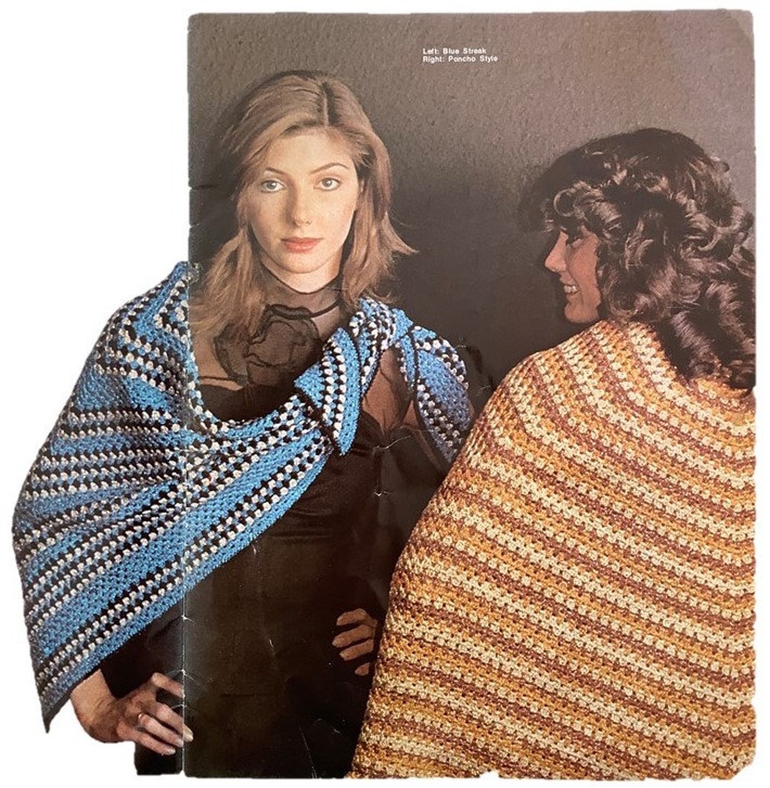 Vintage Crochet Pattern - Two 1970s Shawls - PDF Instant Download ...