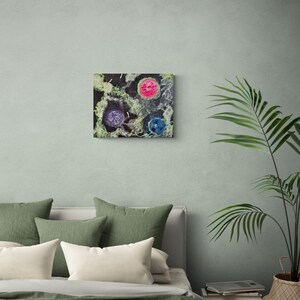 Espace, art spatial, nébuleuse, peinture acrylique originale sur toile de décoration spatiale 16x20, grand cadeau pour lui, décoration intérieure, art,