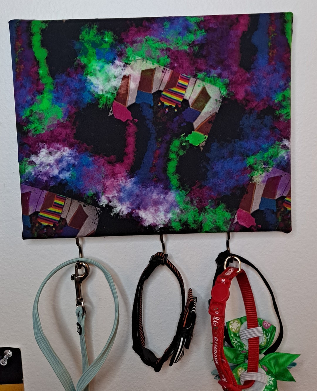 Handmade 8x10 Surrealism Fantasy Rainbow Doors Canvas Key Chain and Pet ...