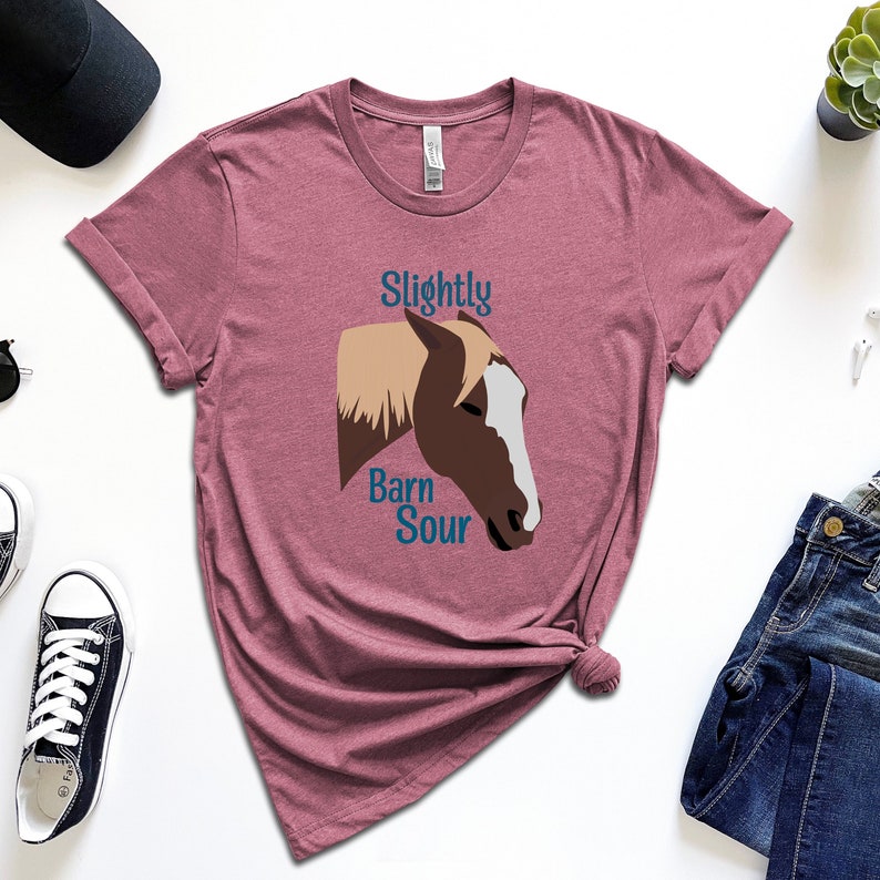 Slightly Barn Sour Sassy Mare Shirt Crabby Gelding Tee Horse Owner Gift