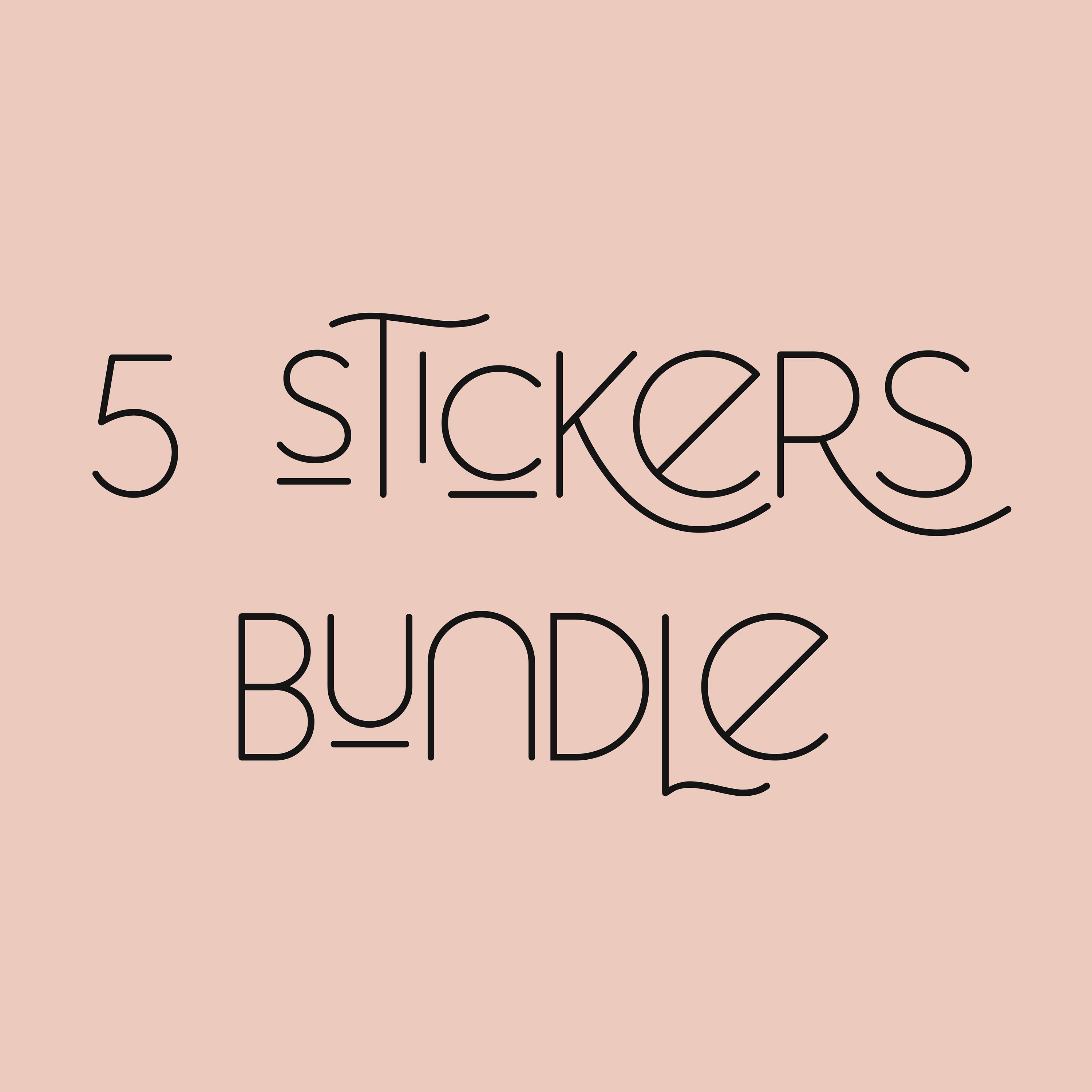 5 Sticker Bundle - Choose Any 5 Stickers at a Discounted Price - Etsy