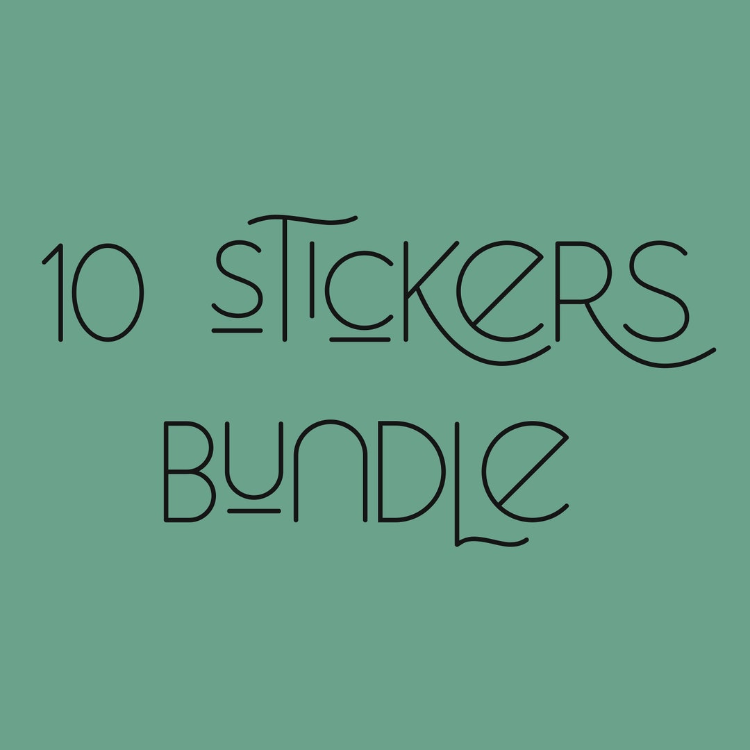 10 Sticker Bundle - Choose Any 10 Stickers at a Discounted Price - Etsy