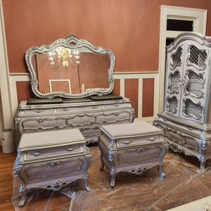 Amazing Louise French Provincial Bedroom Set!!! A Rare Beauty!