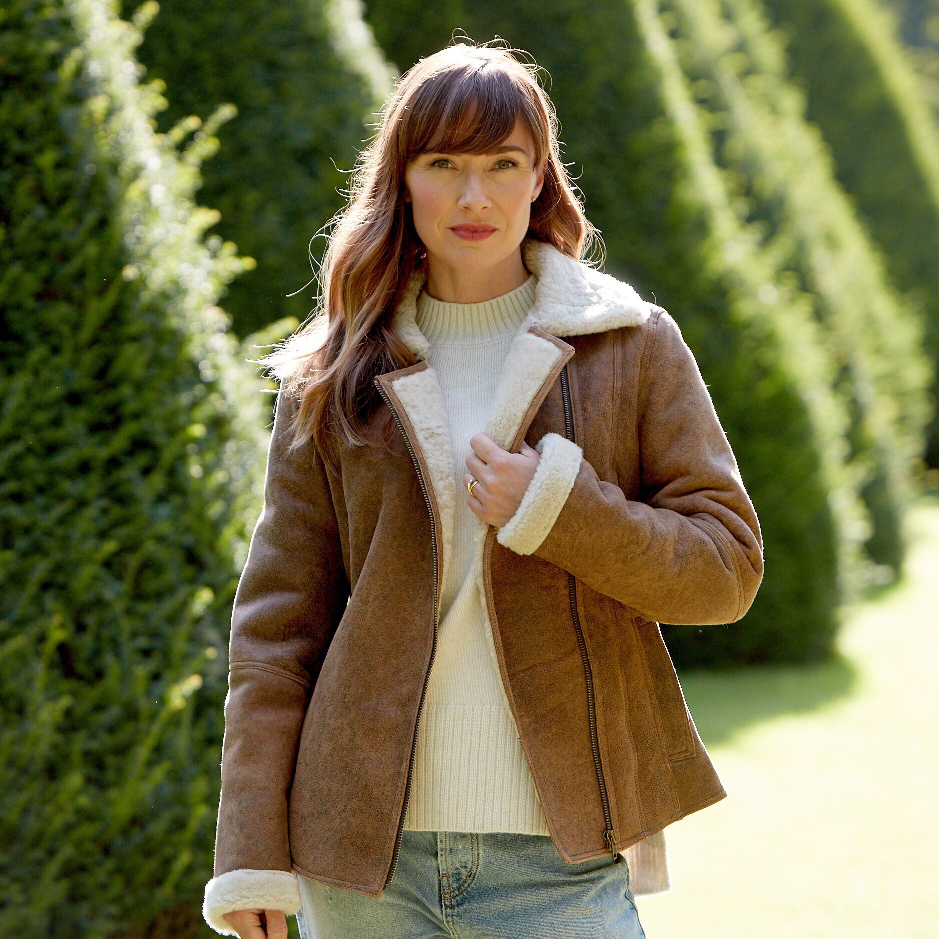 Vintage Brown Sheep Leather Jacket for 