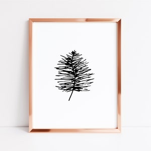 Pine Cone, Minimalist Artwork, Nature Decor, Forest, Adventure, Instant Download, Digital Download, JPG, Children's Room, Nursery Art, Print image 4